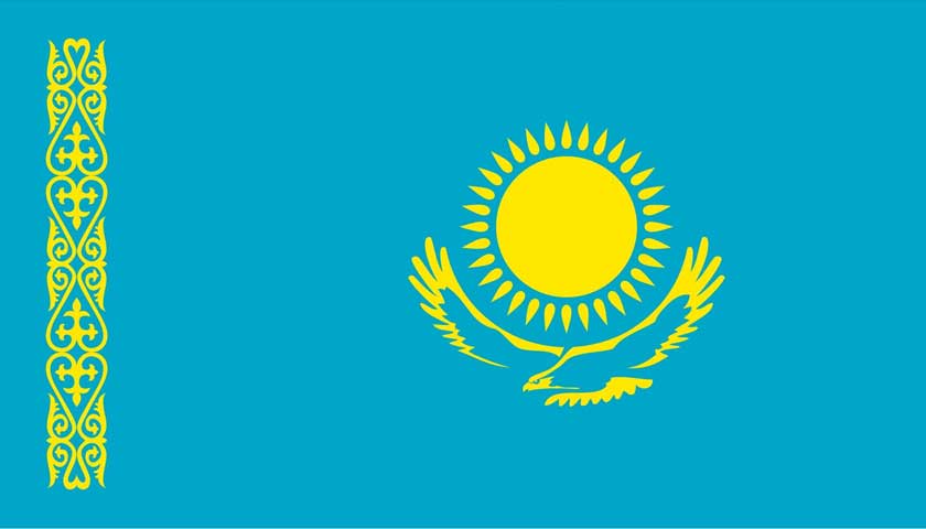 kazakistan bayrak