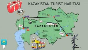 kazakistan turizm haritasÄ±